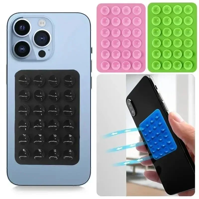 Phone Cases With Stand - Çok Fonksiyonlu Silikon Vakumlu Telefon Tutucu