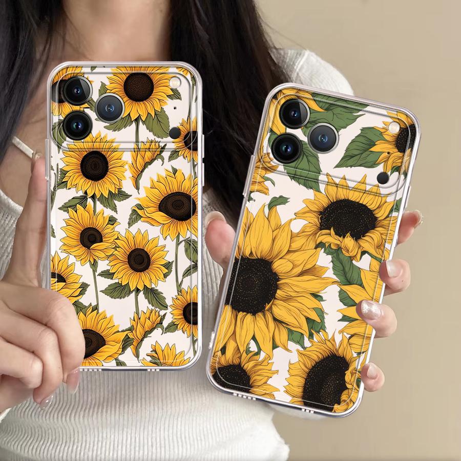 Phone Cases Iphone 17 Pro - Sevimli Ayçiçeği Desenli Kılıf Apple iPhone