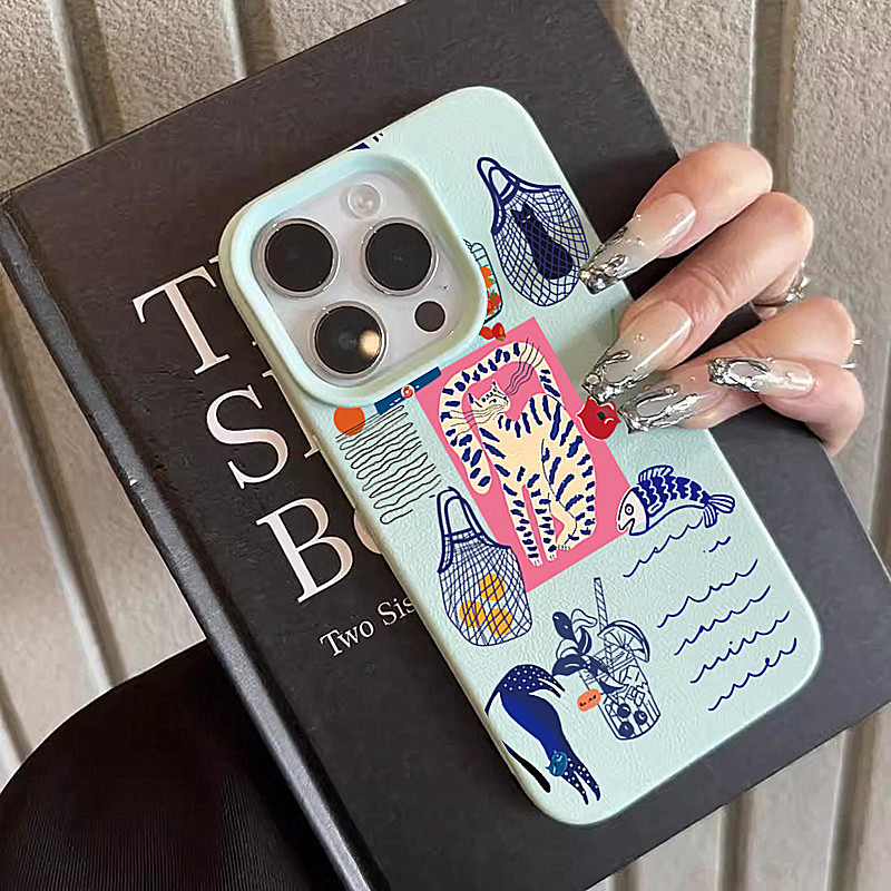 Phone Cases Cherry - Sevimli Kiraz Kedi Baskılı Telefon Kılıfları