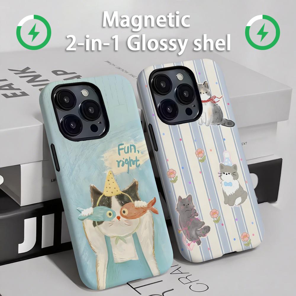 Phone Cases Amazon - Sevimli kediler ve köpekler Telefon Kılıfı