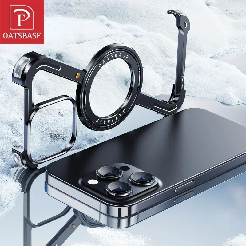 Phone Cases Nyc - Oatsbasf Z Şekli Metal Magsafe Telefon