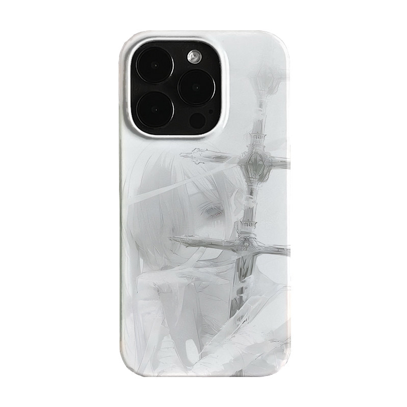 Phone Cases Girly - Güzel Anime Kızı Kılıçlı Havalı Jöle
