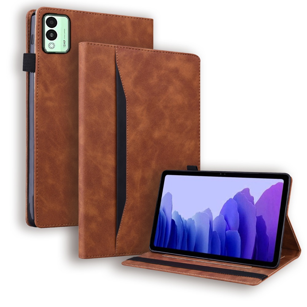 Leather Folio Wallet Case - Tecno MegaPad 11 LTE 10.95