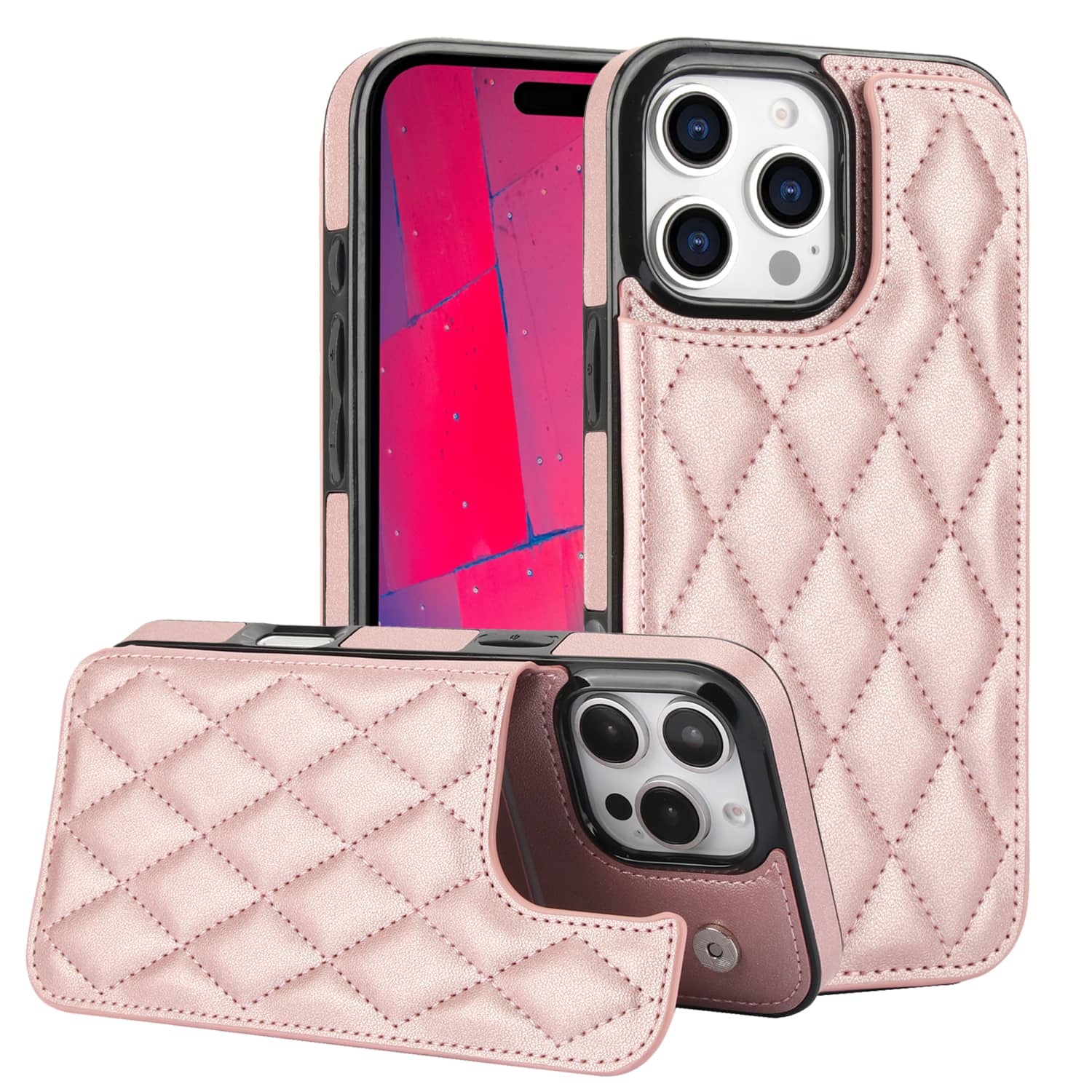 Leather Folio Wallet Case - IPhone 16 için Pro Max iPhone