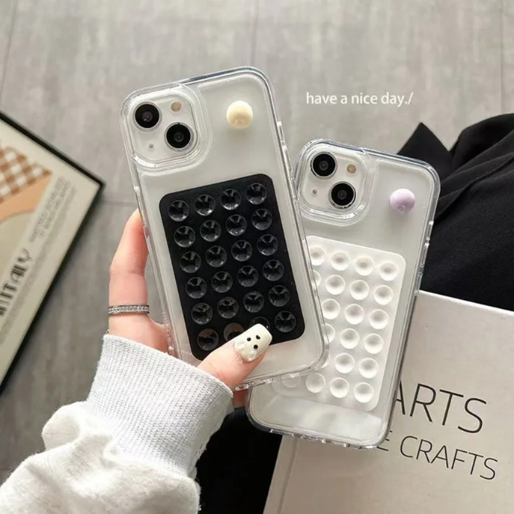 Phone Cases With Stand - Silikon Vakumlu Telefon Tutucu Matı Çok