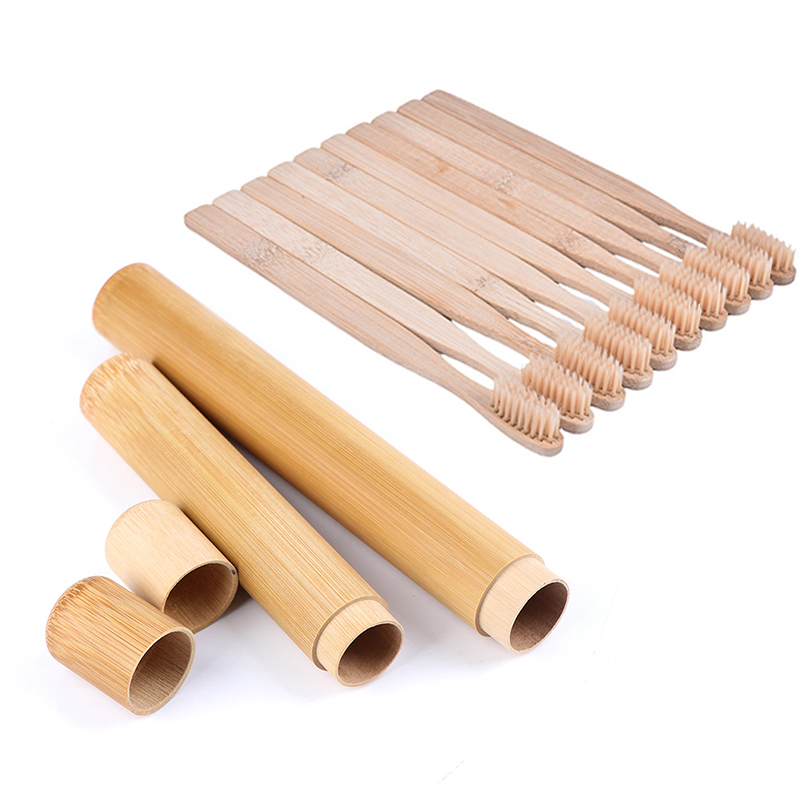 Biodegradable Eco Case - Çevre Dostu Bambu Diş Fırçası Yumuşak