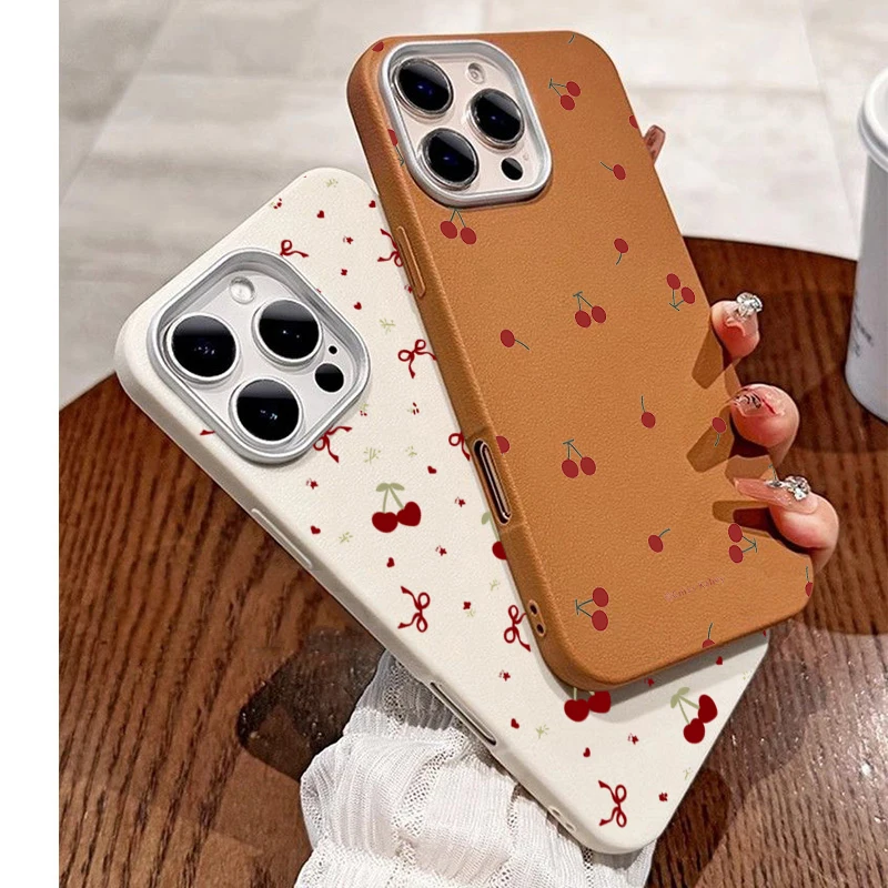 Phone Cases Cherry - Sevimli Karikatür Kiraz Desenli Telefon Kılıfı