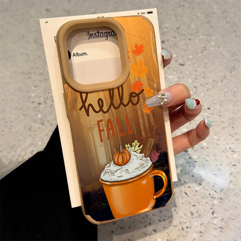 Phone Cases Xr Iphone - Retro Akçaağaç Yaprağı Sonbahar Kahve Telefon
