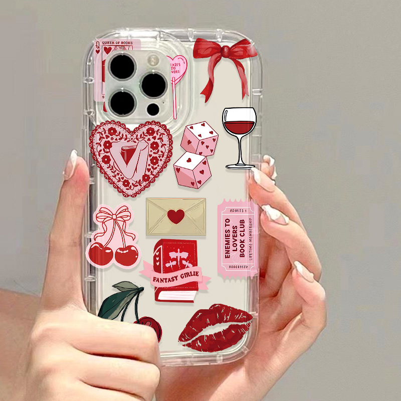 Phone Cases Cherry - Kore Tarzı Şirin Kiraz Fiyonklu Telefon