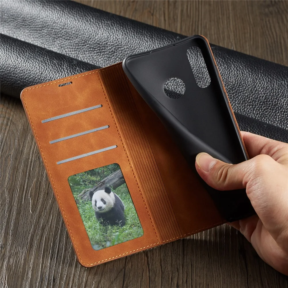Leather Folio Wallet Case - Huawei P30 P20 P40 Pro Lite,