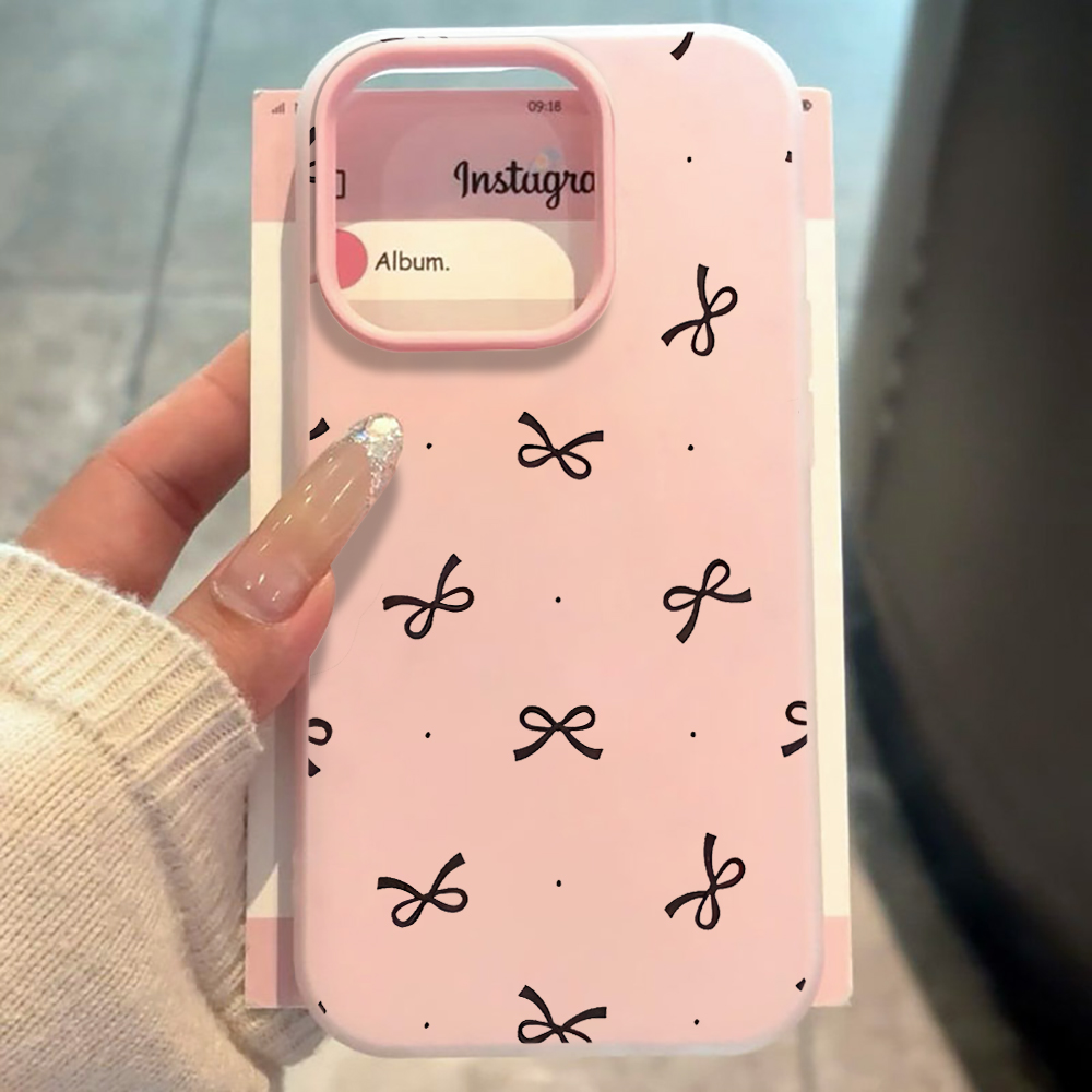 Phone Cases Amazon - Sevimli Fiyonklu Puantiyeli INS Telefon Kılıfı