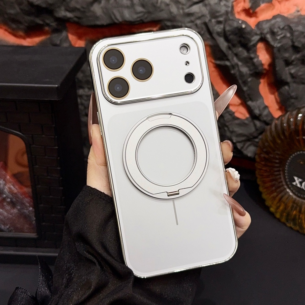 Phone Cases With Stand - Manyetik Halka Döner Katlanabilir Standlı Telefon