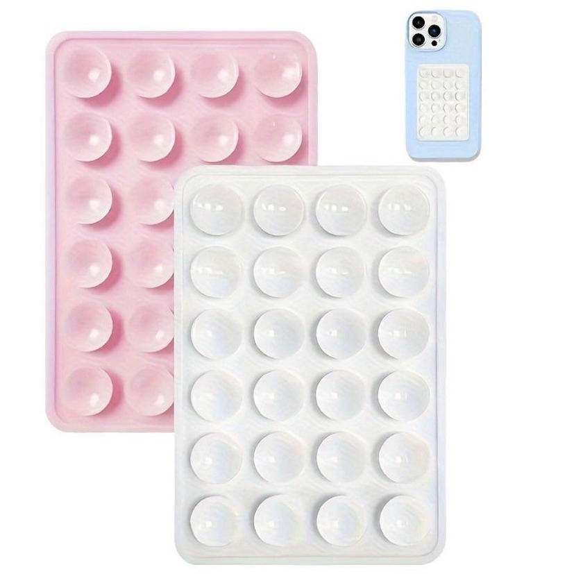 Phone Cases With Stand - Çok Fonksiyonlu Vakumlu Duvar Standı Silikon