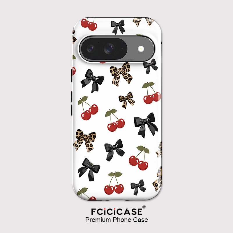 Phone Cases Cherry - Fcicicase Fiyonklu Kiraz Desenli Telefon Kılıfı