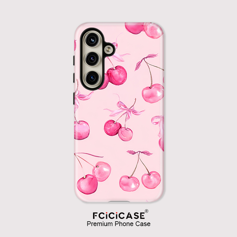 Phone Cases Cherry - Fcicicase Kiraz Desen Telefon Kılıfı Samsung