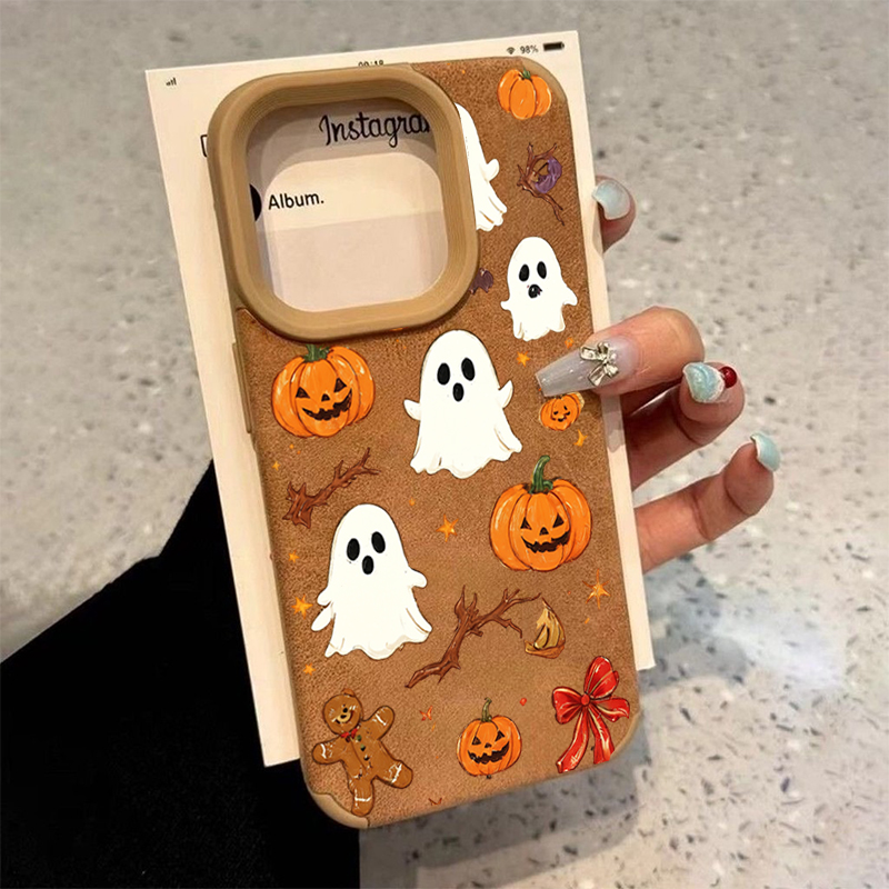 Phone Cases Xr Iphone - Cadılar Bayramı Sevimli Balkabağı Hayalet Telefon