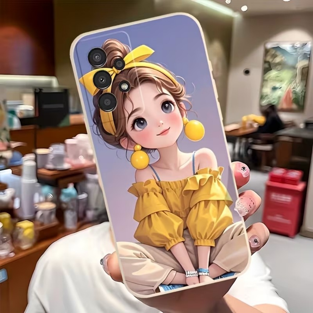 Phone Cases Girly - Sevimli Karikatür Kız Desenli Tasarım Telefon