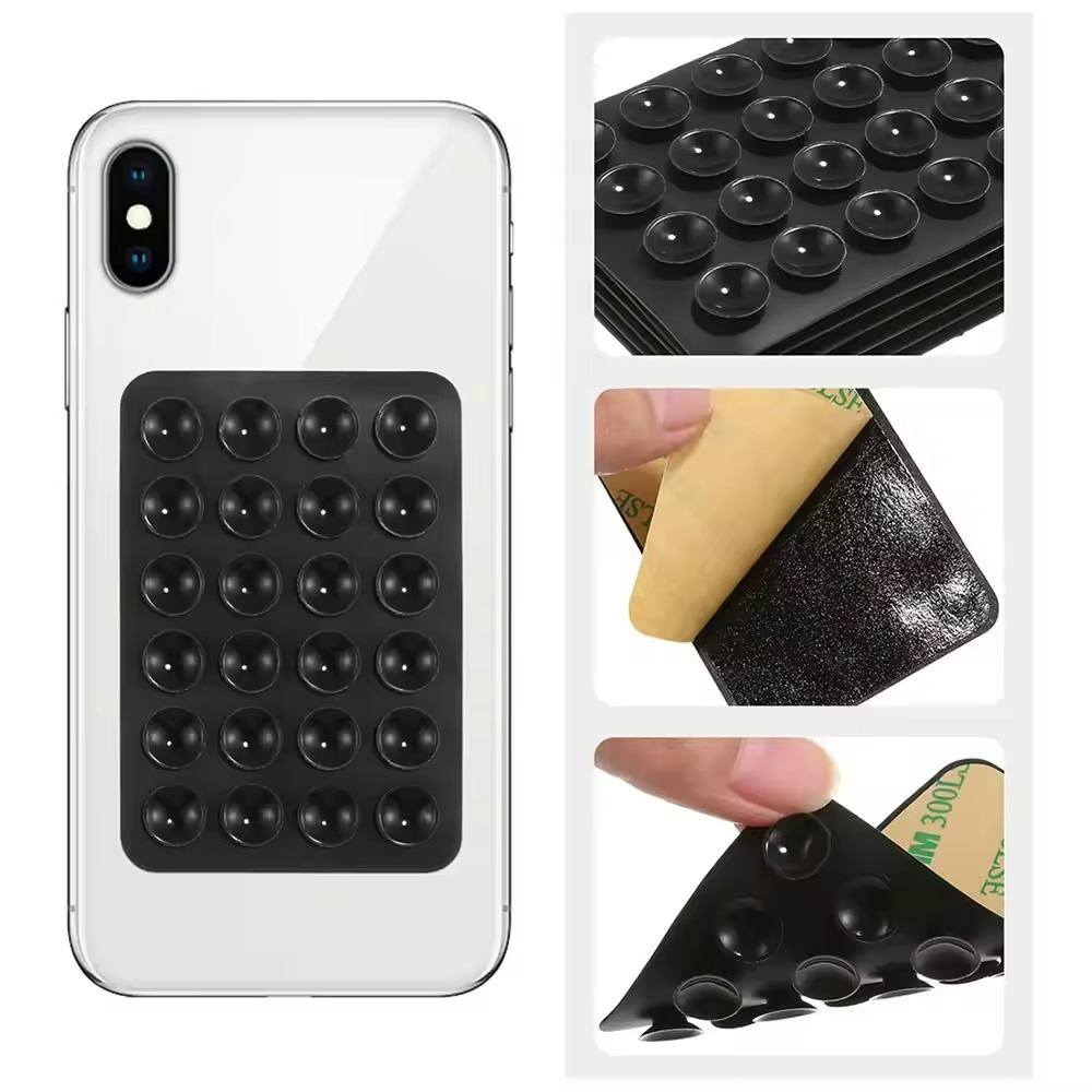 Phone Cases With Stand - Silikon Vakumlu Telefon Tutucu Silikon Telefon