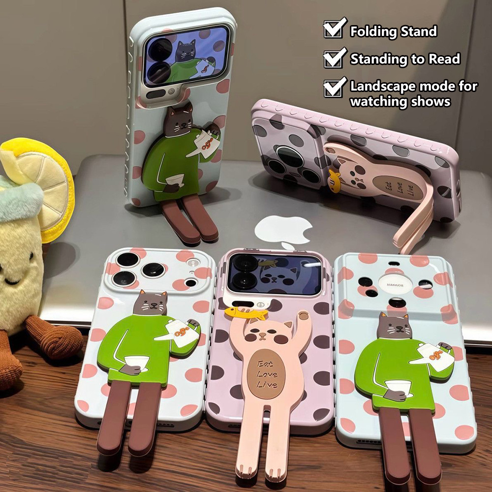 Sevimli Puantiyeli Telefon Kıl - Phone Cases With Stand incelemesi ve fiyatı