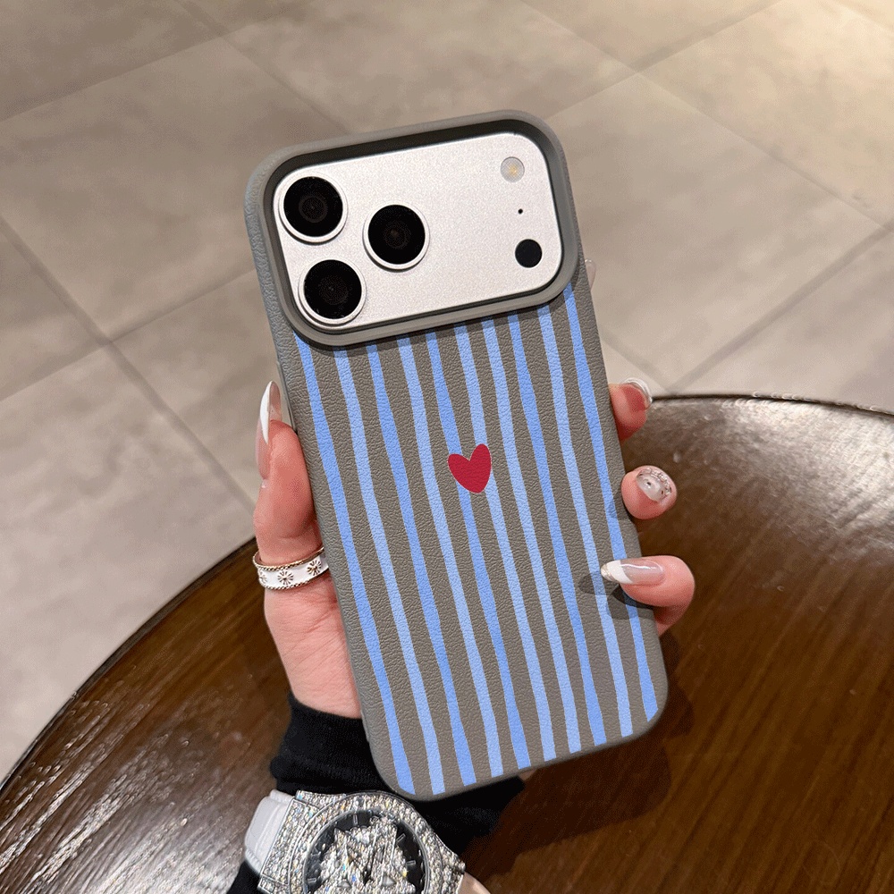 Dikey Çizgili Kalp Desenli Tel - Phone Cases Iphone 17 Pro incelemesi ve fiyatı