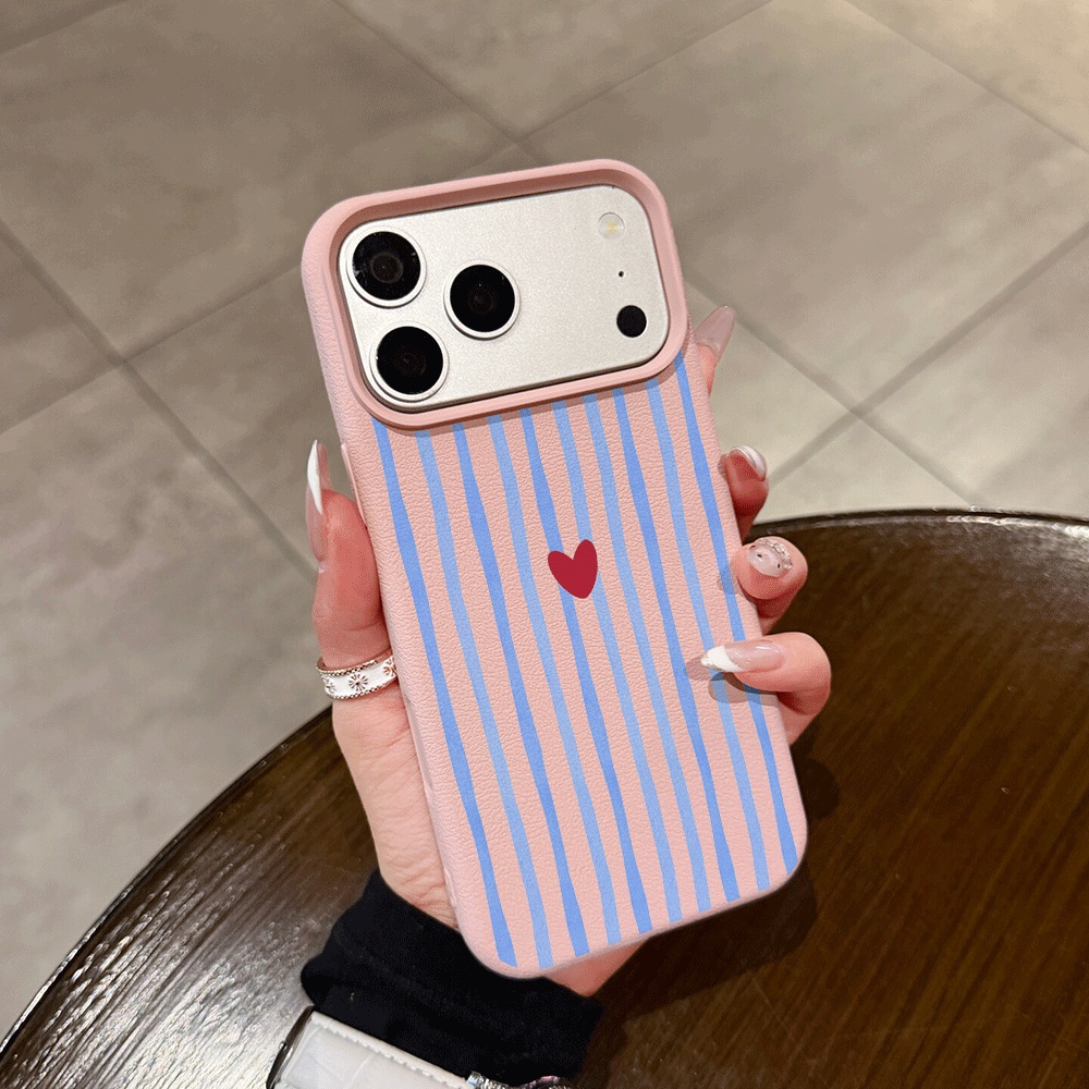 Dikey Çizgili Kalp Desenli Tel - Phone Cases Iphone 17 Pro incelemesi ve fiyatı