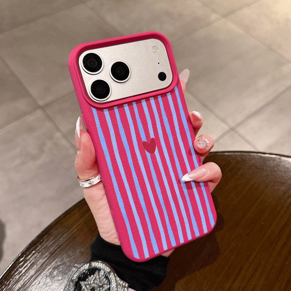 Dikey Çizgili Kalp Desenli Tel - Phone Cases Iphone 17 Pro incelemesi ve fiyatı