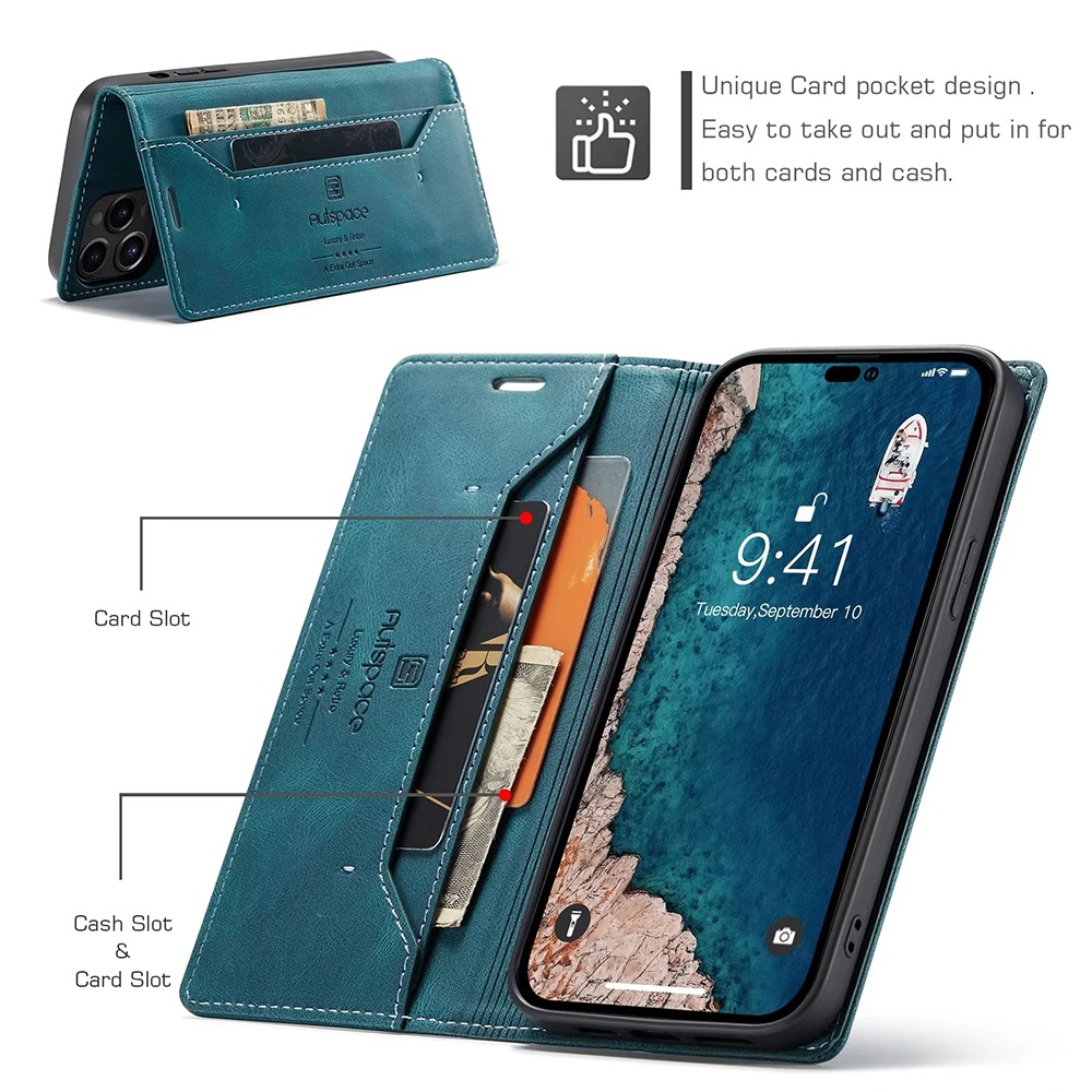 IPhone 14 için deri kılıflar 1 - Leather Folio Wallet Case incelemesi ve fiyatı