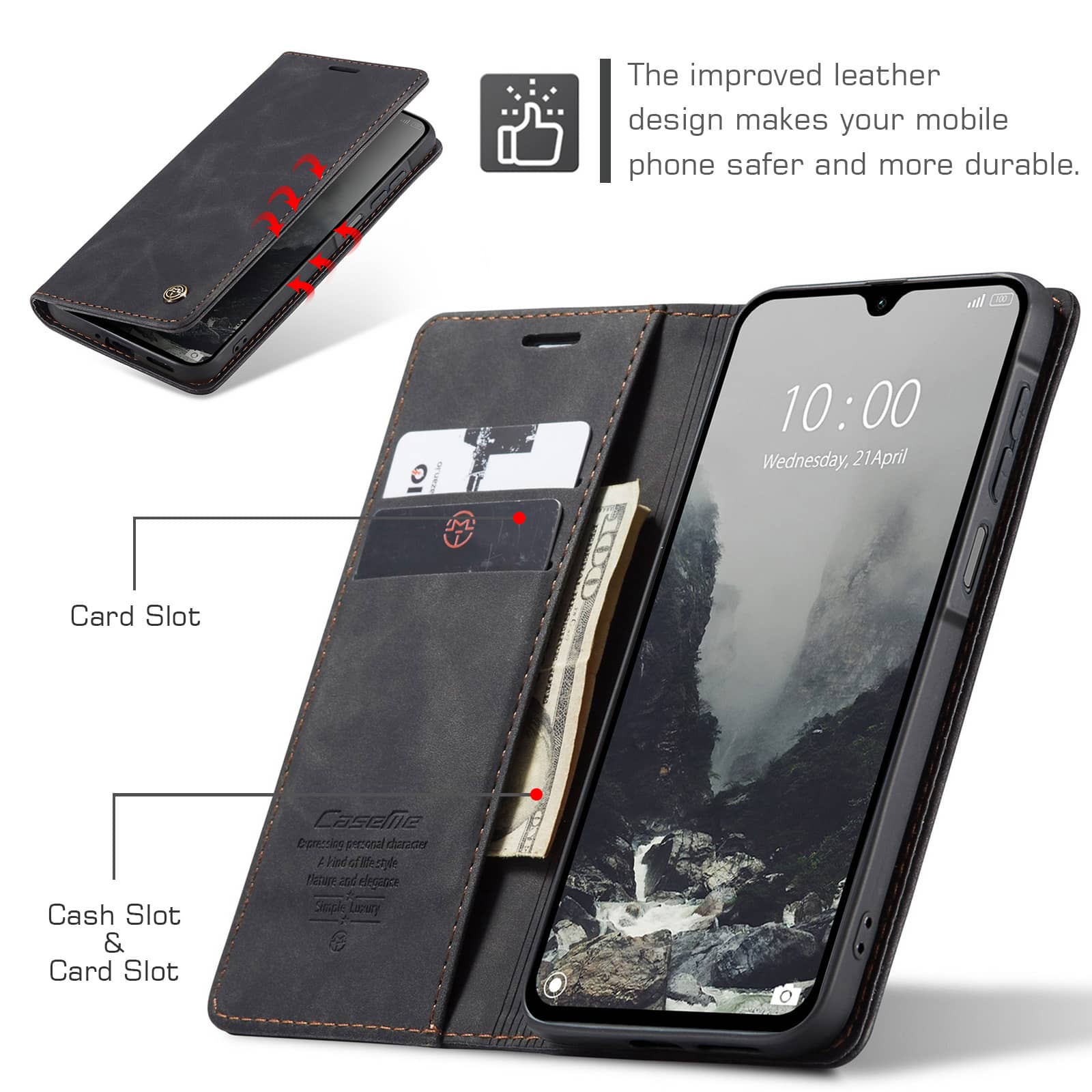 Samsung Galaxy A27 için Flip C - Leather Folio Wallet Case incelemesi ve fiyatı