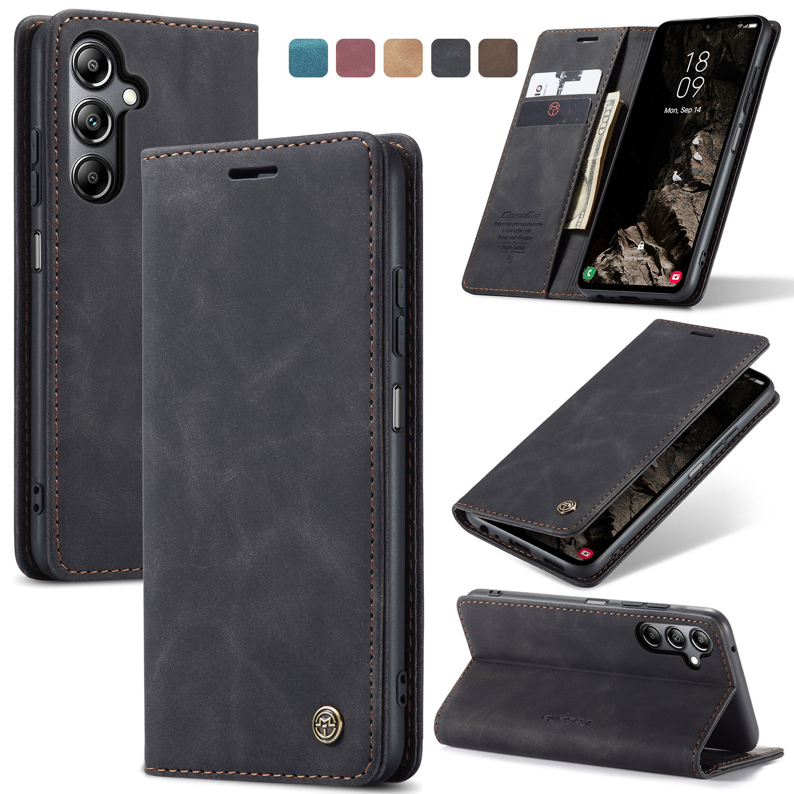 Samsung Galaxy A55 5G A35 5G A - Leather Folio Wallet Case incelemesi ve fiyatı