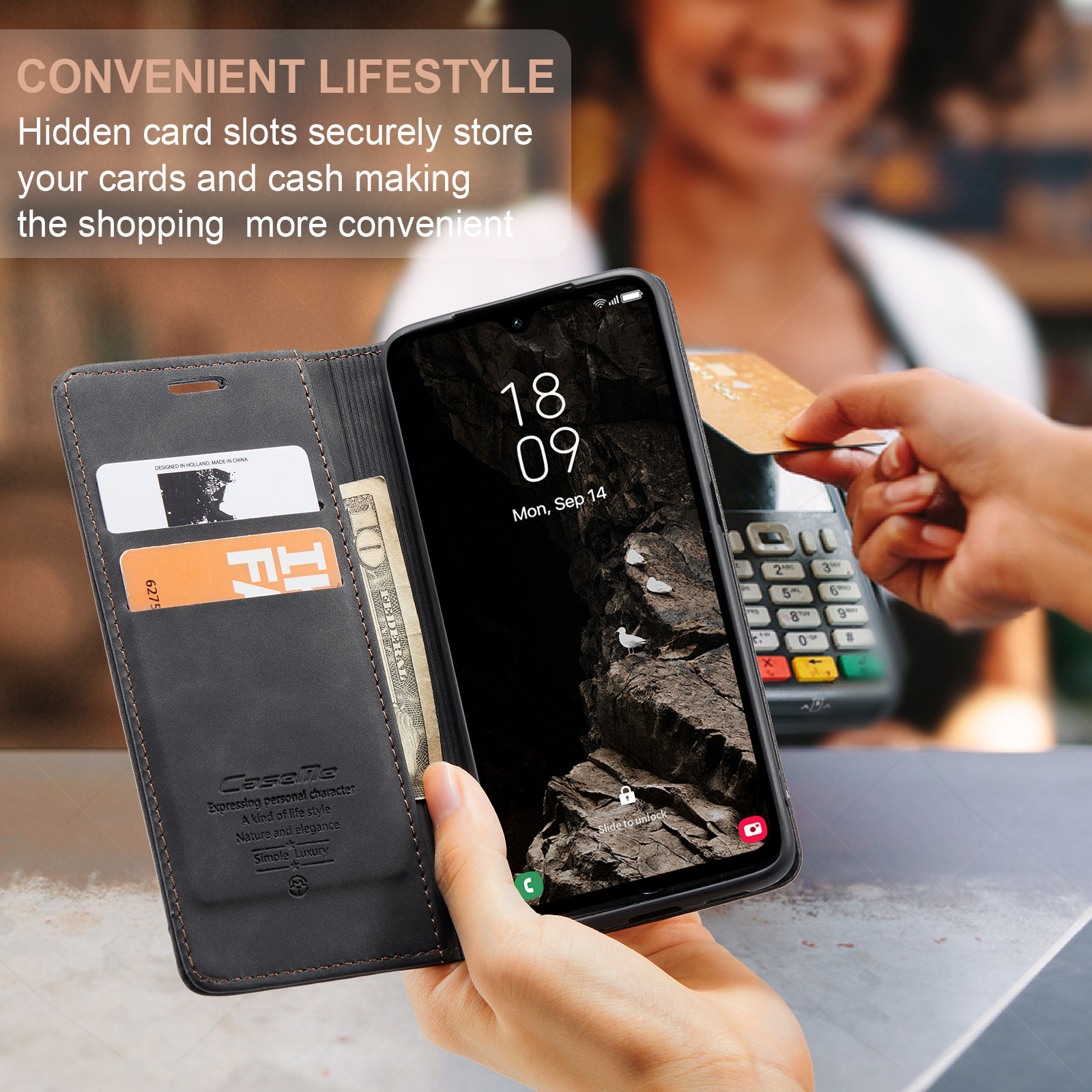 Samsung Galaxy A55 5G A35 5G A - Leather Folio Wallet Case incelemesi ve fiyatı