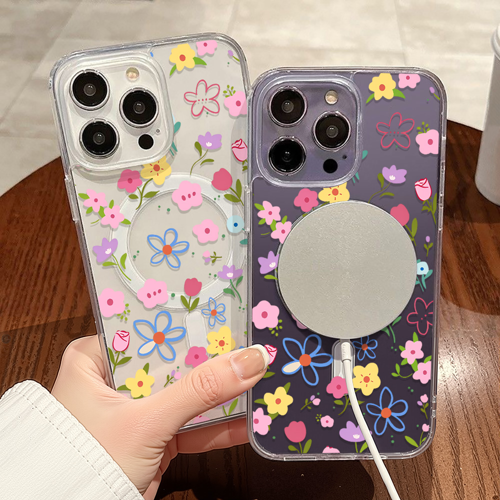 Lüks Çiçek Desenli Şeffaf Tele - Phone Cases Quality incelemesi ve fiyatı