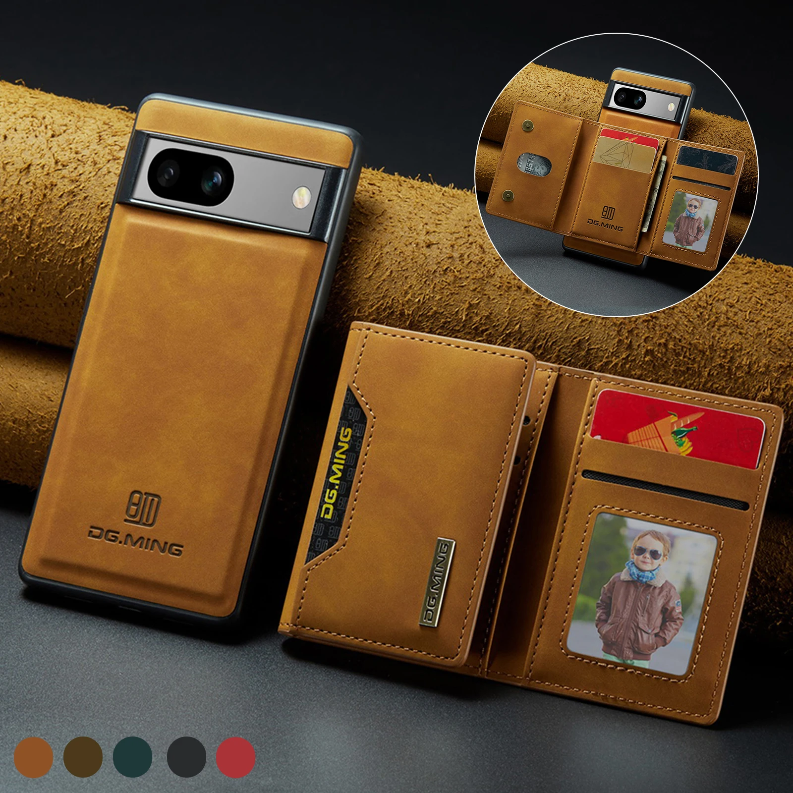 Google Pixel 9 Pro XL 7A 8 7 P - Leather Folio Wallet Case incelemesi ve fiyatı