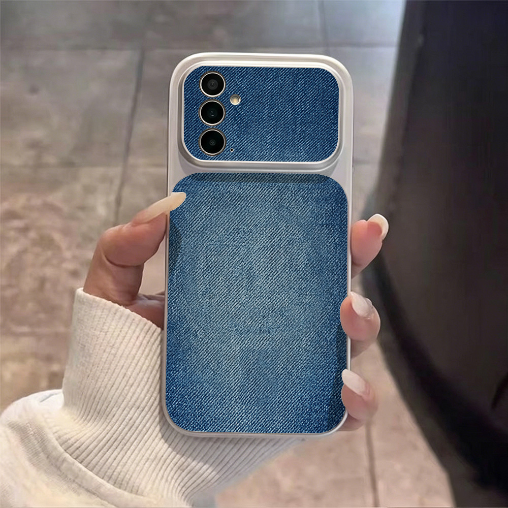 Retro Mavi Kot Görünümlü PU De - Phone Cases Quality incelemesi ve fiyatı
