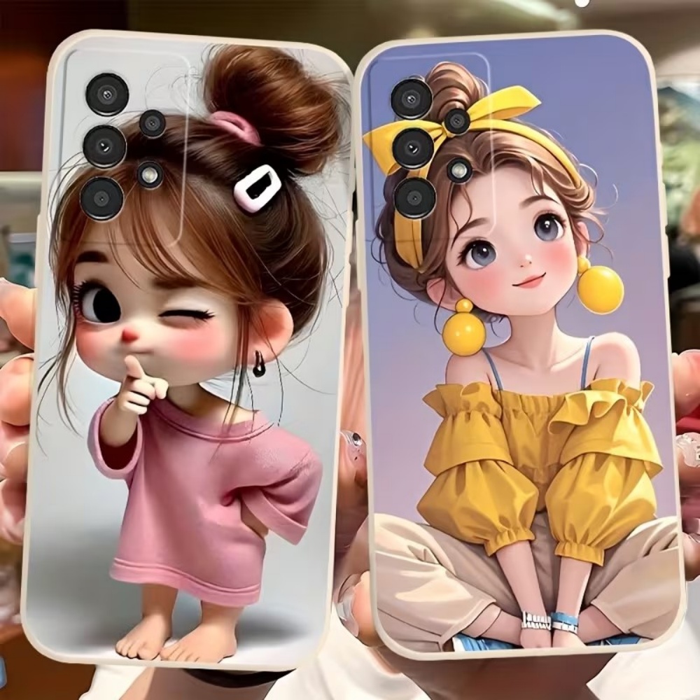 Sevimli Karikatür Kız Desenli  - Phone Cases Girly incelemesi ve fiyatı