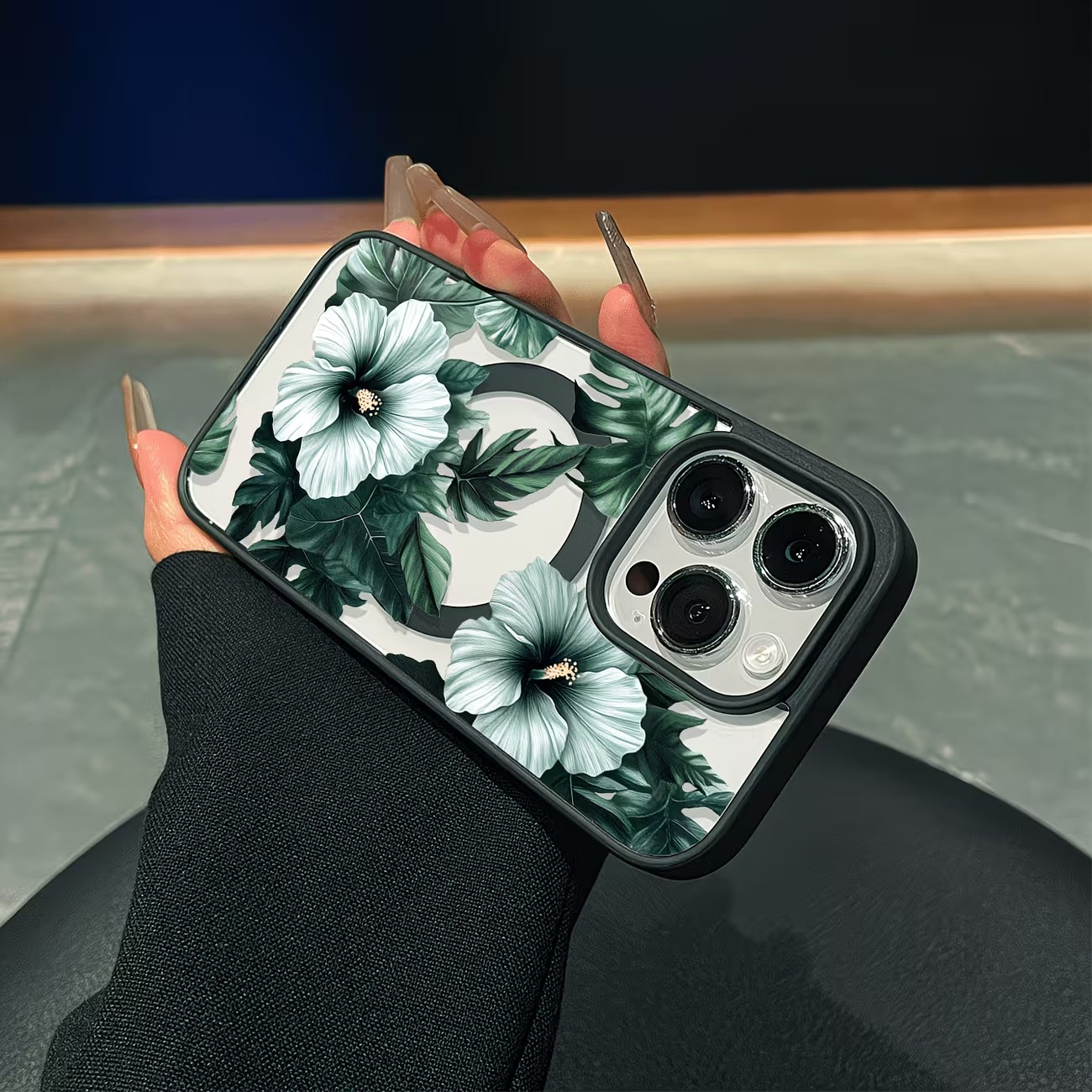 Yeşil Çiçek Desenli Telefon Kı - Phone Cases Online incelemesi ve fiyatı